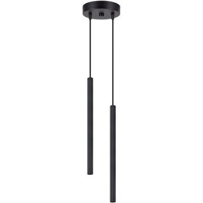 Lampa wisząca ARCHE 2P czarna tuba regulacja zawiesia SL.1867 Sollux Lighting Lampa wisząca ARCHE 2P czarna tuba regulacja zawiesia SL.1867 Sollux Lighting