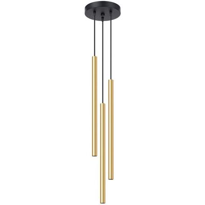 Iga Lampa Wisząca AUREO 3P Złoty Połysk 3x G9 LED 90cm Iga Lampa Wisząca AUREO 3P Złoty Połysk 3x G9 LED 90cm