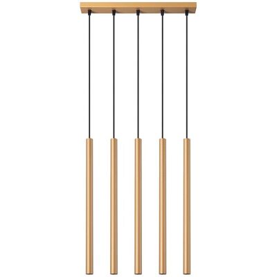 Iga Lampa Wisząca AUREO 5L Złoty Design 5x8W LED 45cm Iga Lampa Wisząca AUREO 5L Złoty Design 5x8W LED 45cm