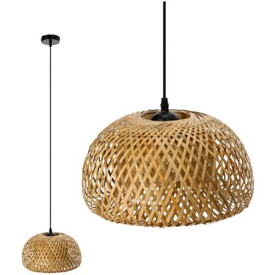 Kobi Lampa wisząca BOHO mała BAKU S 30cm Bambusowa 1xE27 sufitowa Naturalna Kobi Lampa wisząca BOHO mała BAKU S 30cm Bambusowa 1xE27 sufitowa Naturalna