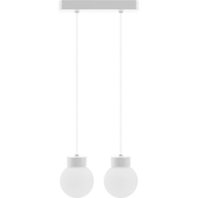 Biała lampa wisząca E14 - Oświetlenie wnętrz Biała lampa wisząca E14 - Oświetlenie wnętrz