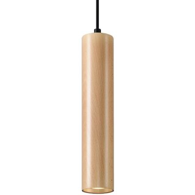Iga Lampa Wisząca Drewniana LIRADIX 1 Naturalny Iga Lampa Wisząca Drewniana LIRADIX 1 Naturalny