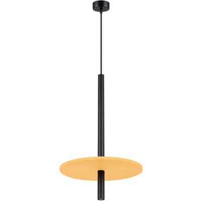 Lampa wisząca FELTRO 1 czarna/żółta niereguralny świeci w dół SL.1880 Sollux Lighting Lampa wisząca FELTRO 1 czarna/żółta niereguralny świeci w dół SL.1880 Sollux Lighting