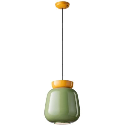 Pozostałe marki Lampa wisząca Ferroluce Corcovado sufitowa ceramiczna zielona Pozostałe marki Lampa wisząca Ferroluce Corcovado sufitowa ceramiczna zielona