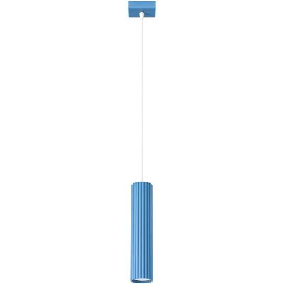 Lampa wisząca KARBON 1 błękitna tuba SL.2337 Sollux Lighting Lampa wisząca KARBON 1 błękitna tuba SL.2337 Sollux Lighting