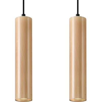 Iga Lampa Wisząca LIRADIX 2 Naturalne Drewno Iga Lampa Wisząca LIRADIX 2 Naturalne Drewno