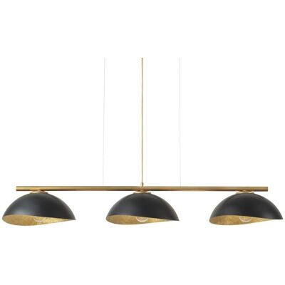 Lampa wisząca nad wyspę kuchenną z żywicy Solar 40573 Sigma czarna złota Lampa wisząca nad wyspę kuchenną z żywicy Solar 40573 Sigma czarna złota