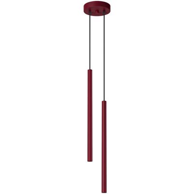 Lampa wisząca PASTELO 2 burgund tuba SL.2122 Sollux Lighting Lampa wisząca PASTELO 2 burgund tuba SL.2122 Sollux Lighting