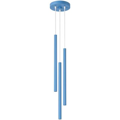 Lampa wisząca PASTELO 3P błękitna tuba SL.2151 Sollux Lighting Lampa wisząca PASTELO 3P błękitna tuba SL.2151 Sollux Lighting