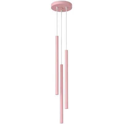 Lampa wisząca PASTELO 3P różowa tuba SL.2131 Sollux Lighting Lampa wisząca PASTELO 3P różowa tuba SL.2131 Sollux Lighting