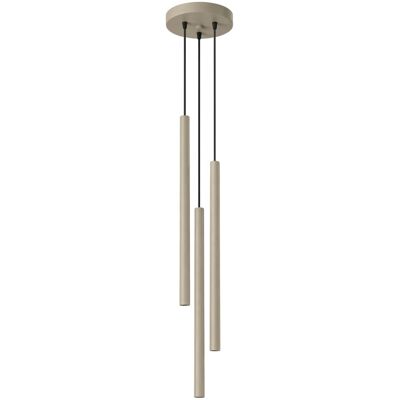 Lampa wisząca PASTELO 3P taupe tuba SL.2119 Sollux Lighting Lampa wisząca PASTELO 3P taupe tuba SL.2119 Sollux Lighting