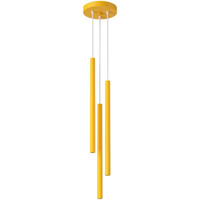 Lampa wisząca PASTELO 3P żółta tuba SL.2139 Sollux Lighting Lampa wisząca PASTELO 3P żółta tuba SL.2139 Sollux Lighting