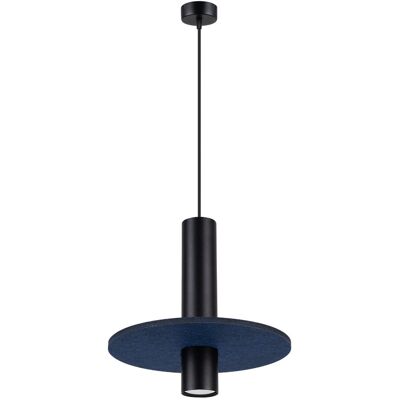 Lampa wisząca PELTA 1 czarna/granatowa niereguralny świeci w dół SL.1884 Sollux Lighting Lampa wisząca PELTA 1 czarna/granatowa niereguralny świeci w dół SL.1884 Sollux Lighting