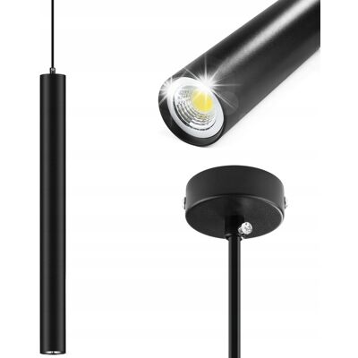 Interlook LAMPA WISZĄCA SUFITOWA LED TUBA CYLINDER RURA ZWIS SPOT SLIM METAL 8W 80cm Interlook LAMPA WISZĄCA SUFITOWA LED TUBA CYLINDER RURA ZWIS SPOT SLIM METAL 8W 80cm