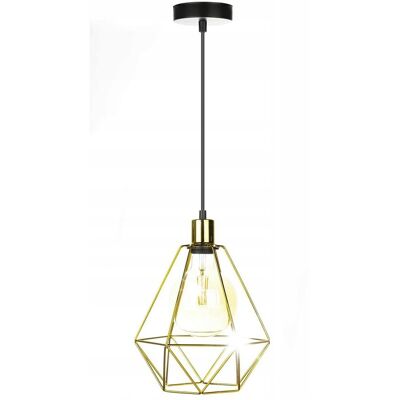 Inny producent LAMPA WISZĄCA SUFITOWA ŻYRANDOL DIAMOND LOFT ZŁOTA Inny producent LAMPA WISZĄCA SUFITOWA ŻYRANDOL DIAMOND LOFT ZŁOTA