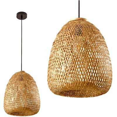 Kobi Lampa boho BEIRUT wisząca E27 lampa sufitowa BAMBUS pleciona na E27 Kobi Lampa boho BEIRUT wisząca E27 lampa sufitowa BAMBUS pleciona na E27