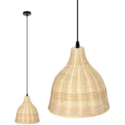 Kobi Lampa BOHO wisząca RENNES rattanowa na E27 Naturalna sufitowa klosz 26cm Kobi Lampa BOHO wisząca RENNES rattanowa na E27 Naturalna sufitowa klosz 26cm