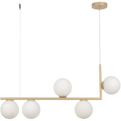 Lampa zwisowa salonowa kule Andy 33612 Sigma molekuły złota biała Lampa zwisowa salonowa kule Andy 33612 Sigma molekuły złota biała