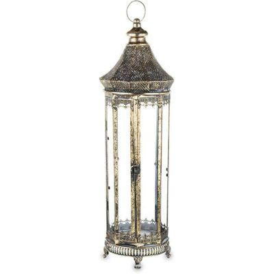 ART Lampion Metalowy zdobiony kolor złoty wys.86cm ART Lampion Metalowy zdobiony kolor złoty wys.86cm