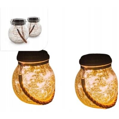 Inny producent LAMPION SOLARNY LAMPIONY SZKLANE KULE ZESTAW 2 SZTUKI 20 LAMPEK LED Inny producent LAMPION SOLARNY LAMPIONY SZKLANE KULE ZESTAW 2 SZTUKI 20 LAMPEK LED