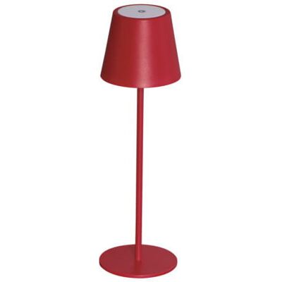 Czerwona ładowana lampka stołowa Kanlux - 165lm, IP54, 3000K Czerwona ładowana lampka stołowa Kanlux - 165lm, IP54, 3000K
