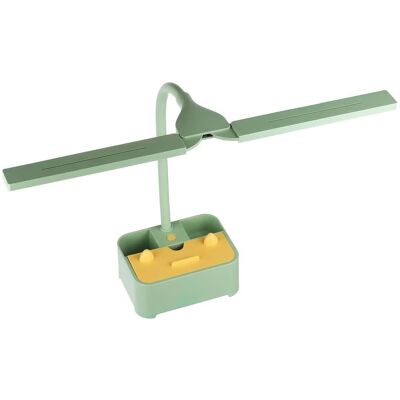 Interlook Lampka biurkowa dziecięca Lampka LED z organizerem oraz uchwytem na telefon Lampka biurkowa z możliwością zmiany barwy światła TDL-126-GREEN Interlook Lampka biurkowa dziecięca Lampka LED z organizerem oraz uchwytem na telefon Lampka biurkowa z możliwością zmiany barwy światła TDL-126-GREEN