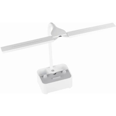 Interlook Lampka biurkowa dziecięca Lampka LED z organizerem oraz uchwytem na telefon Lampka biurkowa z możliwością zmiany barwy światła TDL-126-WHITE Interlook Lampka biurkowa dziecięca Lampka LED z organizerem oraz uchwytem na telefon Lampka biurkowa z możliwością zmiany barwy światła TDL-126-WHITE