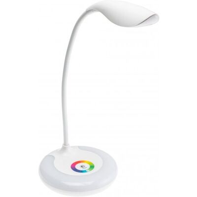 GTV Lampka Biurkowa Galactic, Led, 5W, 240Lm, 4000K, 5 Vdc, Ip20, Podstawa Rgb, Ładowanie Usb, Biały GTV Lampka Biurkowa Galactic, Led, 5W, 240Lm, 4000K, 5 Vdc, Ip20, Podstawa Rgb, Ładowanie Usb, Biały