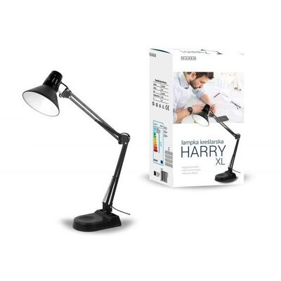 Lampka biurkowa INQ Harry, E27, czarna, 40 W Lampka biurkowa INQ Harry, E27, czarna, 40 W