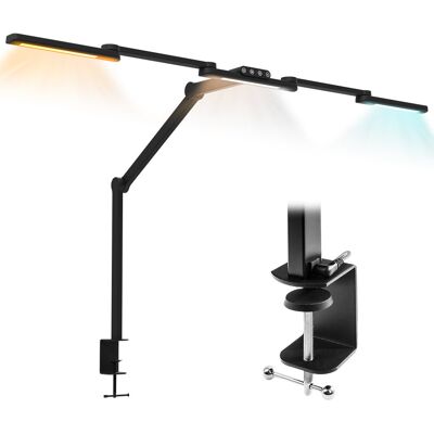 Lampka Biurkowa Kreślarska Nowoczesna 106cm Led Bezcieniowa z Regulowana Barwa i Jasność Spacetronik Glow D2 Lampa na Biurko Lampka Biurkowa Kreślarska Nowoczesna 106cm Led Bezcieniowa z Regulowana Barwa i Jasność Spacetronik Glow D2 Lampa na Biurko