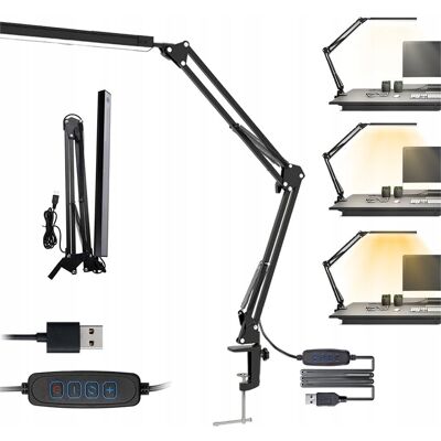 Inny producent Lampka Biurkowa LED na Biurko Szkolna Lampa Kreślarska do Biura z klipsem Inny producent Lampka Biurkowa LED na Biurko Szkolna Lampa Kreślarska do Biura z klipsem