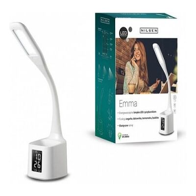 INQ Lampka biurkowa LED Nilsen Emma HG014, biała, 6 W INQ Lampka biurkowa LED Nilsen Emma HG014, biała, 6 W