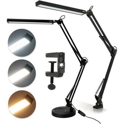 Kobi Lampka Biurkowa Regulowana 14W Czarna Kreślarska 2w1 Regulacja Barwy USB-A Kobi Lampka Biurkowa Regulowana 14W Czarna Kreślarska 2w1 Regulacja Barwy USB-A