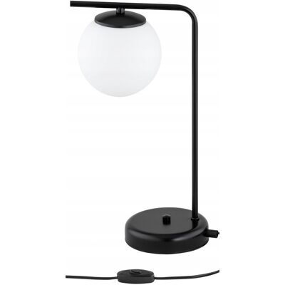 Inny producent Lampka Biurkowa Stołowa Nocna Czarna Białe Kule Milo Led E27 Inny producent Lampka Biurkowa Stołowa Nocna Czarna Białe Kule Milo Led E27