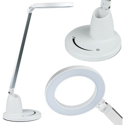 Interlook Lampka biurkowa szkolna LED regulowana Dotykowy panel sterowania Pojemnik na długopisy Adapter EU MT-857 Interlook Lampka biurkowa szkolna LED regulowana Dotykowy panel sterowania Pojemnik na długopisy Adapter EU MT-857