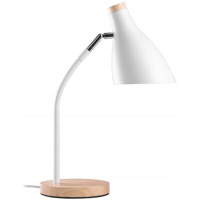 Lampka biurkowa TRACER Scandi 40W Biała Boho Nocna Do czytania Sypialni Lampka biurkowa TRACER Scandi 40W Biała Boho Nocna Do czytania Sypialni