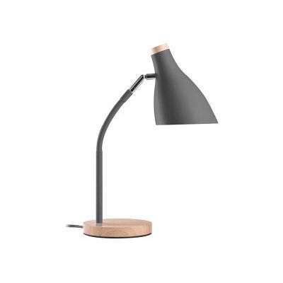 Szara stalowa lampa biurkowa Tracer - Skandynawski 40W Szara stalowa lampa biurkowa Tracer - Skandynawski 40W