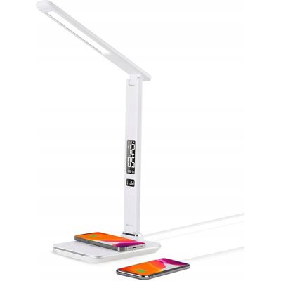 inna (Inny) Lampka biurkowa Wilit z ładowaniem indukcyjnym zegar LED biała moc do 7 W inna (Inny) Lampka biurkowa Wilit z ładowaniem indukcyjnym zegar LED biała moc do 7 W