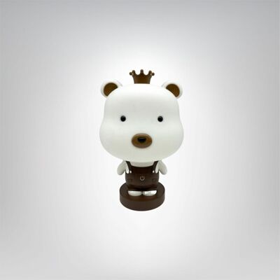 Lampex Lampka dekoracyjna Misiek LED - Kawowy Lampex Lampka dekoracyjna Misiek LED - Kawowy
