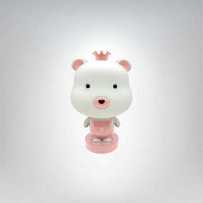 Lampex Lampka dekoracyjna Misiek LED - Różowy Lampex Lampka dekoracyjna Misiek LED - Różowy