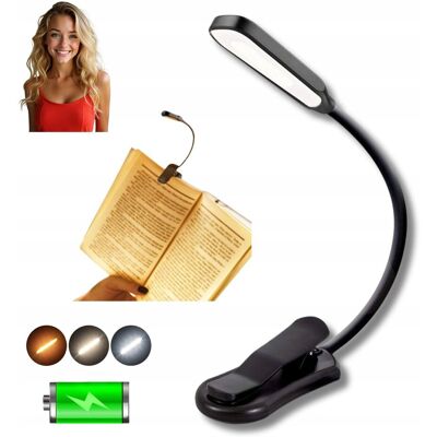 inna (Inny) LAMPKA DO KSIĄŻKI LED NOCNA DO CZYTANIA WYGINANA Z KLIPSEM + KABEL USB inna (Inny) LAMPKA DO KSIĄŻKI LED NOCNA DO CZYTANIA WYGINANA Z KLIPSEM + KABEL USB