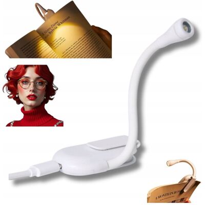 inna (Inny) LAMPKA DO KSIĄŻKI LED NOCNA DO CZYTANIA WYGINANA Z KLIPSEM + KABEL USB inna (Inny) LAMPKA DO KSIĄŻKI LED NOCNA DO CZYTANIA WYGINANA Z KLIPSEM + KABEL USB