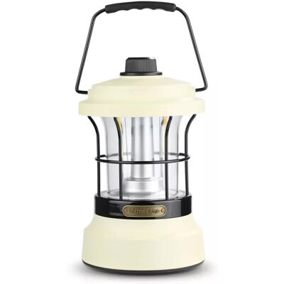 Interlook Lampka kempingowa LED w stylu retro z funkcją powerbanka Płynna regulacja jasności i barwy 3000mAh, 20-260lm, 5-120h, IPX6 Biała MY-880 Interlook Lampka kempingowa LED w stylu retro z funkcją powerbanka Płynna regulacja jasności i barwy 3000mAh, 20-260lm, 5-120h, IPX6 Biała MY-880