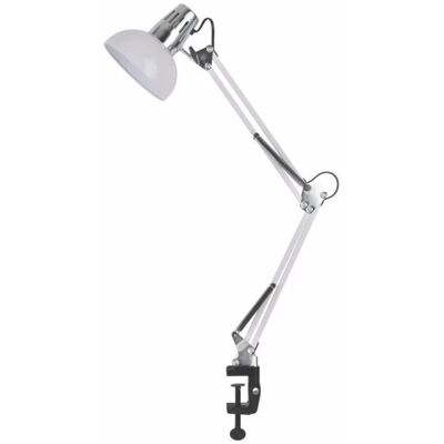 Lampka Kreślarska Biała Z Chromowanymi Elementami I Uchwytem E27 Dakota Ls013 Nilsen Lampka Kreślarska Biała Z Chromowanymi Elementami I Uchwytem E27 Dakota Ls013 Nilsen