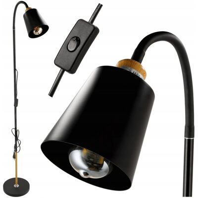 Berge Lampka Lampa Stojaca Podłogowa LED 1xE27 150cm LOFT Do Czytania Metalowa Berge Lampka Lampa Stojaca Podłogowa LED 1xE27 150cm LOFT Do Czytania Metalowa
