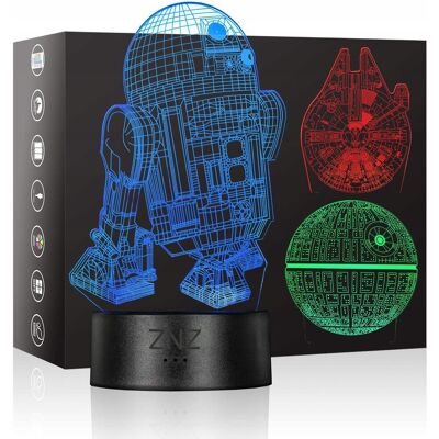 Inny producent LAMPKA LED 3D STAR WARS Z PILOTEM RGB PROJEKTOR ARTUDITU PREZENT Inny producent LAMPKA LED 3D STAR WARS Z PILOTEM RGB PROJEKTOR ARTUDITU PREZENT
