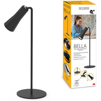 INQ Lampka Led Bella 3w1 Akumulatorowa Przenośna Magnetyczna Czarna INQ Lampka Led Bella 3w1 Akumulatorowa Przenośna Magnetyczna Czarna
