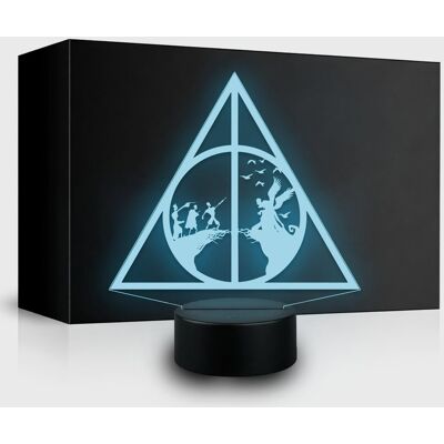 3D Lampka LED Insygnia Śmierci Harry Potter Lampka nocna Prezent 3D Lampka LED Insygnia Śmierci Harry Potter Lampka nocna Prezent