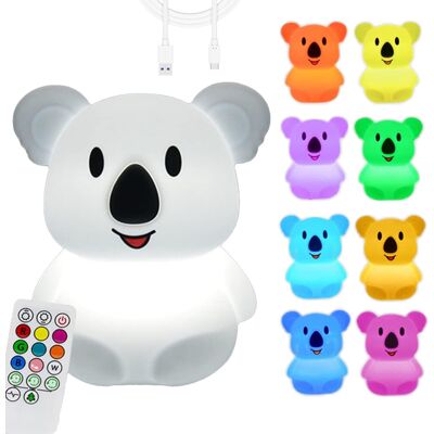 SMX Design Lampka LED w kształcie KOALI USB WIELOKOLOROWA urocza dla dziecka z PILOTEM SMX Design Lampka LED w kształcie KOALI USB WIELOKOLOROWA urocza dla dziecka z PILOTEM