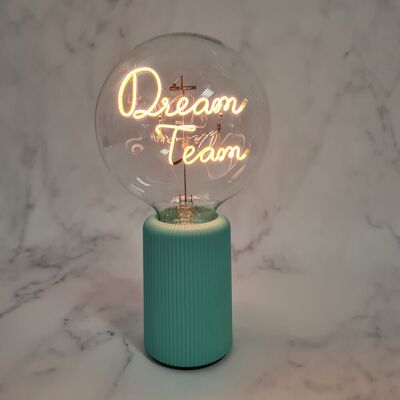 Inny producent Lampka Led Z Napisem Dream Team Bezprzewodowa Message In The Bulb Turkusowa Inny producent Lampka Led Z Napisem Dream Team Bezprzewodowa Message In The Bulb Turkusowa